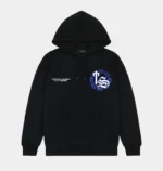 Men’s Trapstar Chain Script Hoodie Black - Image 2