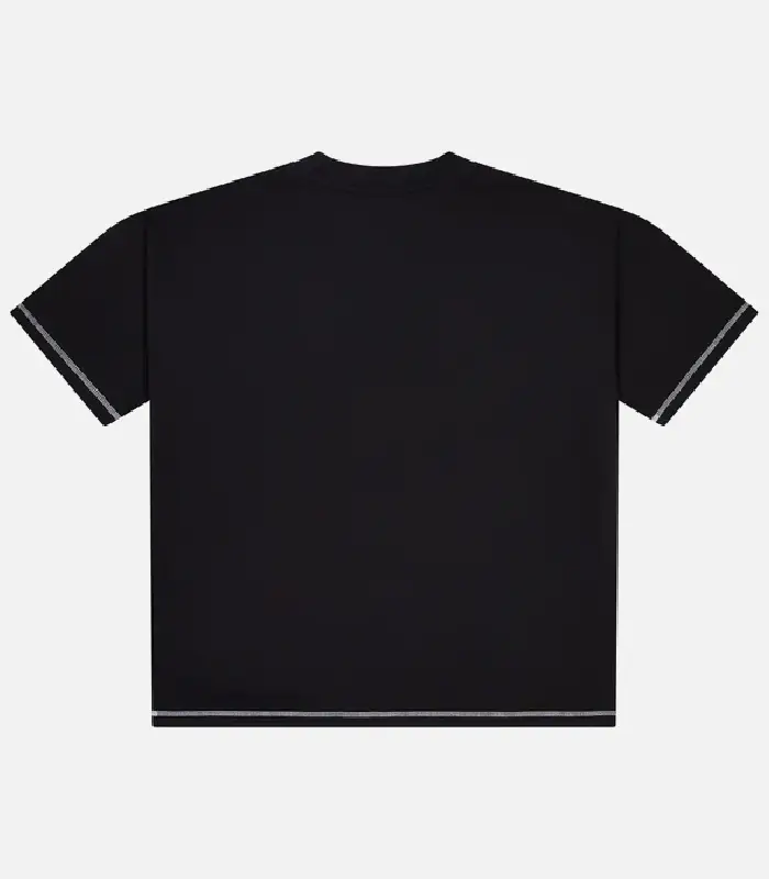 Trapstar-Camiseta-Patchwork-Script-Black-2.webp Trapstar Patchwork Script T-Shirt Black - Image 1