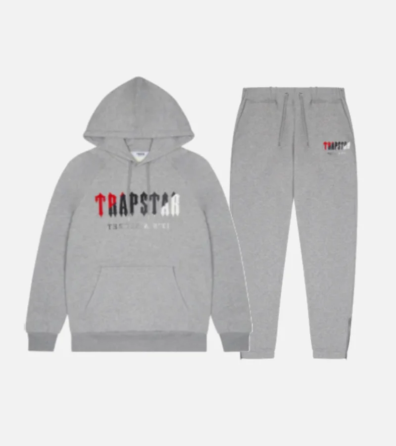 Trapstar-Chenille-Decoded-Tracksuit-GreyRed-3-2.webp Trapstar Chenille Decoded Tracksuit Grey/Red - Image 1