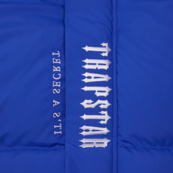 Trapstar Decoded Hooded Quilted Jacket Blue 2 1