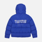 Trapstar Decoded Hooded Quilted Jacket Blue