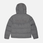 Trapstar Decoded Hooded Quilted Jacket Gray