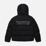 Trapstar Decoded Quilted Jacket With Hood Black