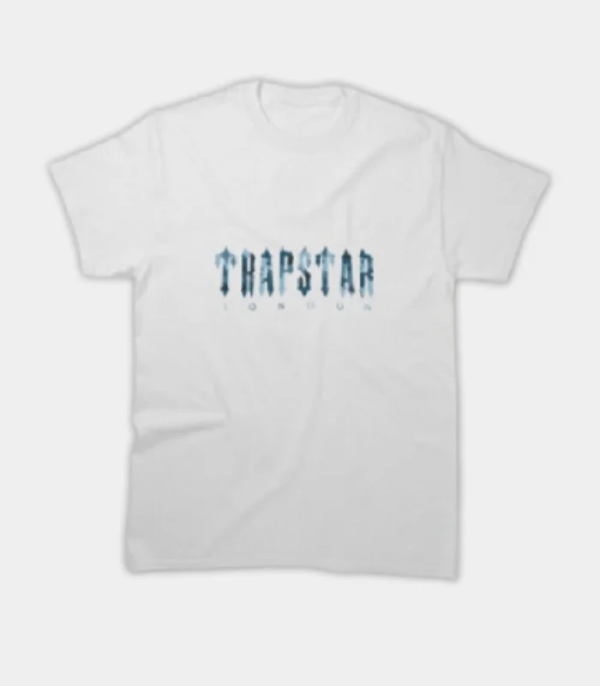 Trapstar Essential T Shirt WhiteBlue 2