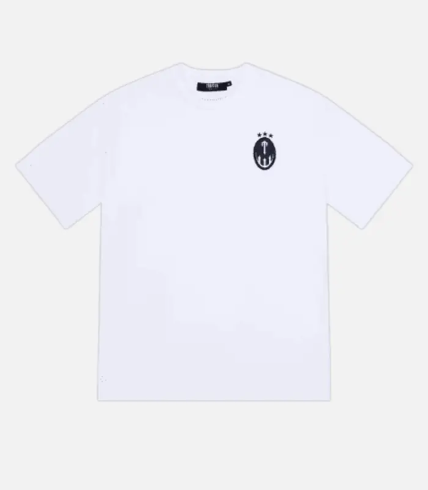 Trapstar Irongate Insignia T Shirt WhiteBlue 2