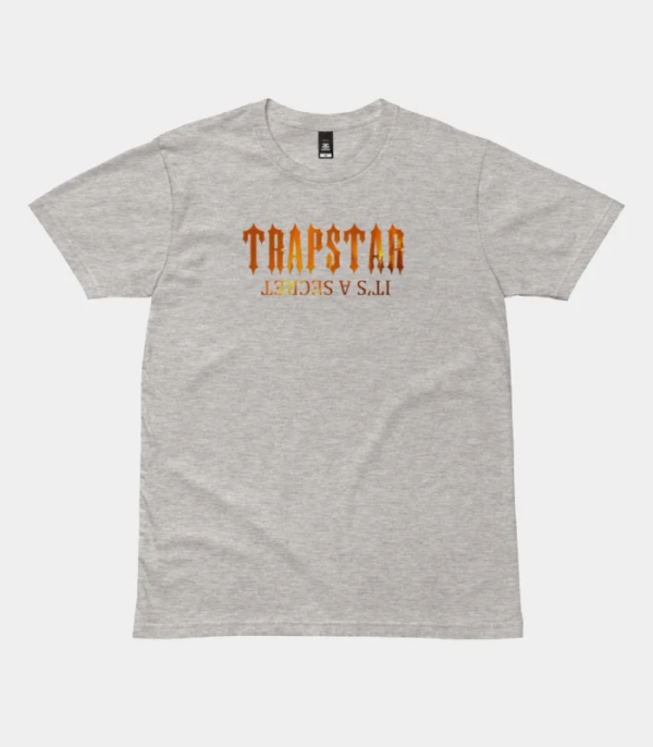 Trapstar Its A Secret Fire T Shirt Gray 2