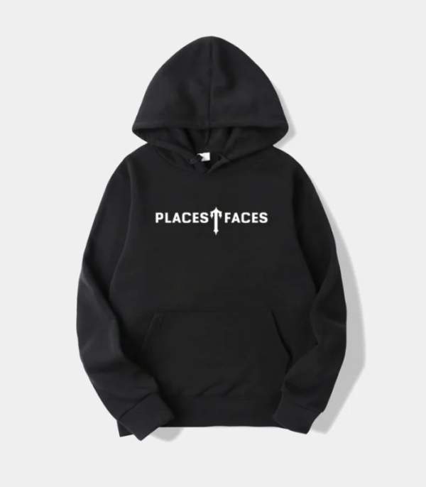 Trapstar Places T Faces Hoodie Black 2 1