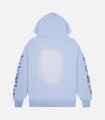 Trapstar Script Spray Hoodie Blue - Image 2