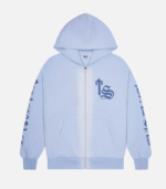 Trapstar Script Spray Hoodie Blue