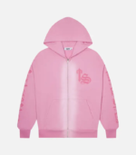 Trapstar Script Spray Hoodie Pink