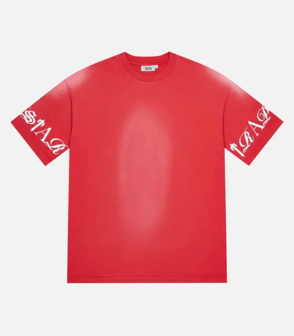 Trapstar Script T Shirt Red 2