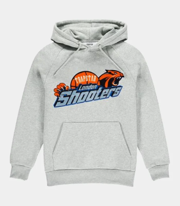 Trapstar Shooters Chenille Hoodie Gray 2