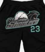 Trapstar Shooters SS23 Basketball Shorts Black/Navy - Image 2
